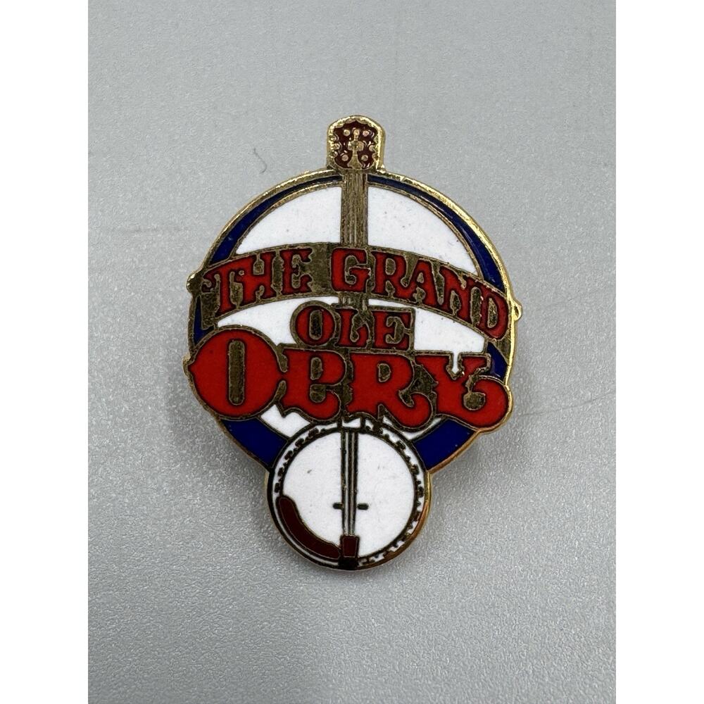 Vintage THE GRAND OLE OPRY Banjo Souvenir Lapel Pin